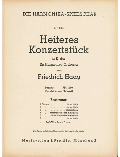 Heiteres Konzertstück in D